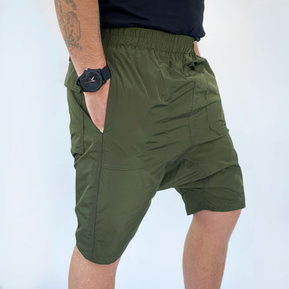 Short Harem Nylon - Olive