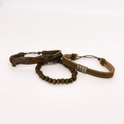 Pulsera cuero D Brown